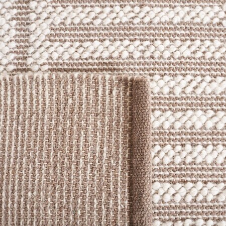 Safavieh 6 x 6 ft. Natura Hand Woven Square Area Rug Ivory & Taupe NAT227E-6SQ